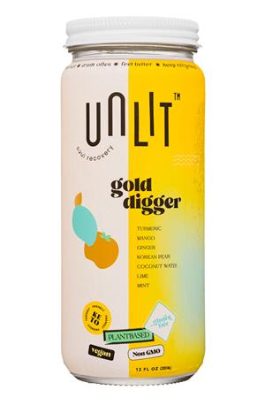 Unlit Soul Recovery: Unlit-12oz-2021-SoulRecovery-GoldDigger-Front