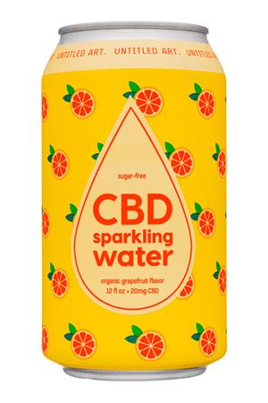 Untitled Art.: UntitledArt-12oz-2020-CBDSparkWater-Grapefruit-Front