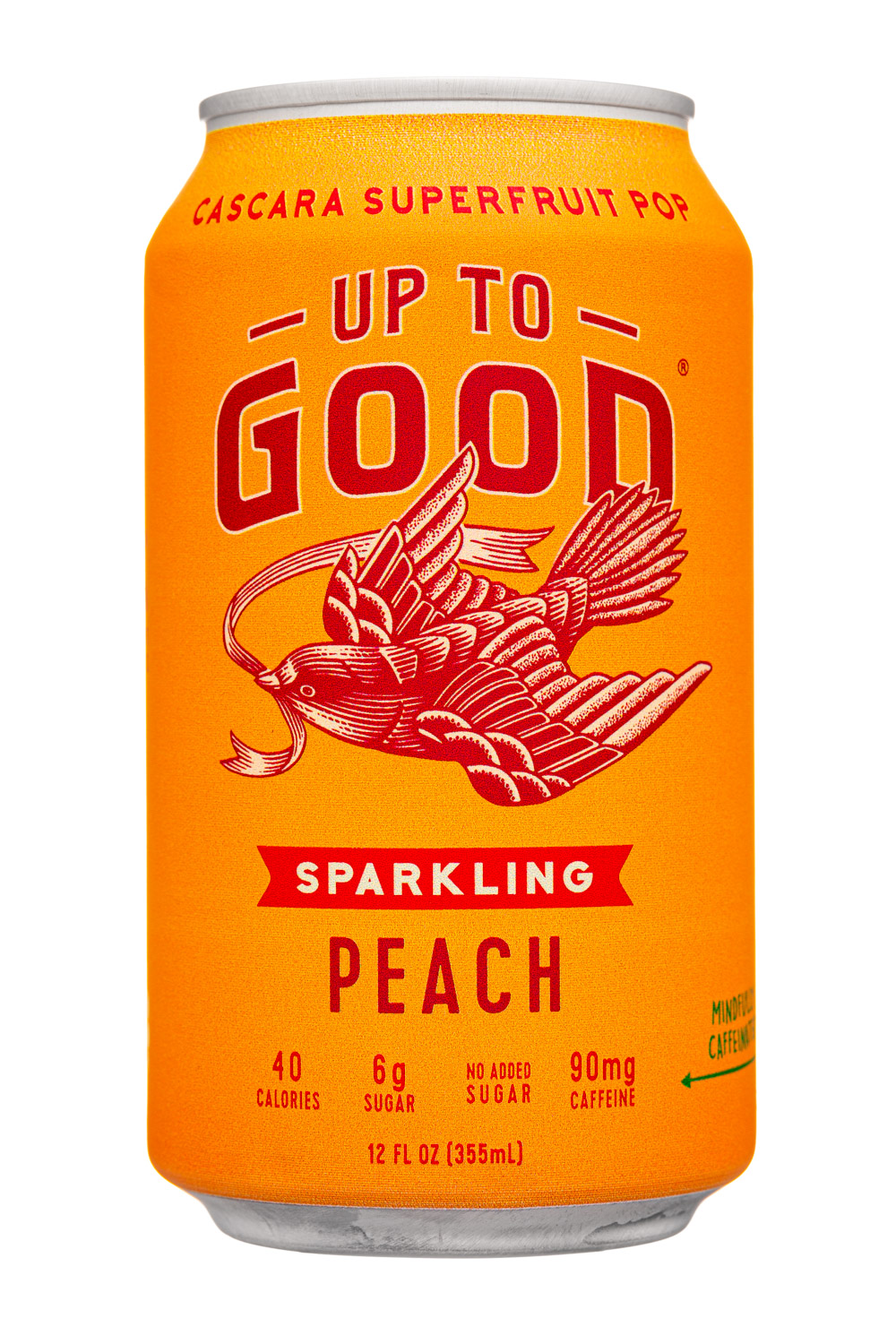 Up To Good: UpToGood-12oz-2023-Sparkling-Peach-Front
