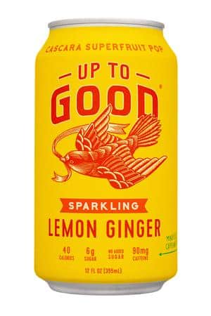 Up To Good: UpToGood-12oz-2023-Sparkling-LemonGinger-Front