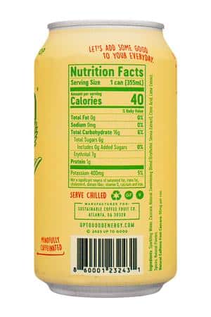 Up To Good: UpToGood-12oz-2023-Sparkling-ColaLime-Facts