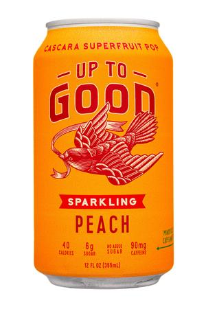 Up To Good: UpToGood-12oz-2023-Sparkling-Peach-Front