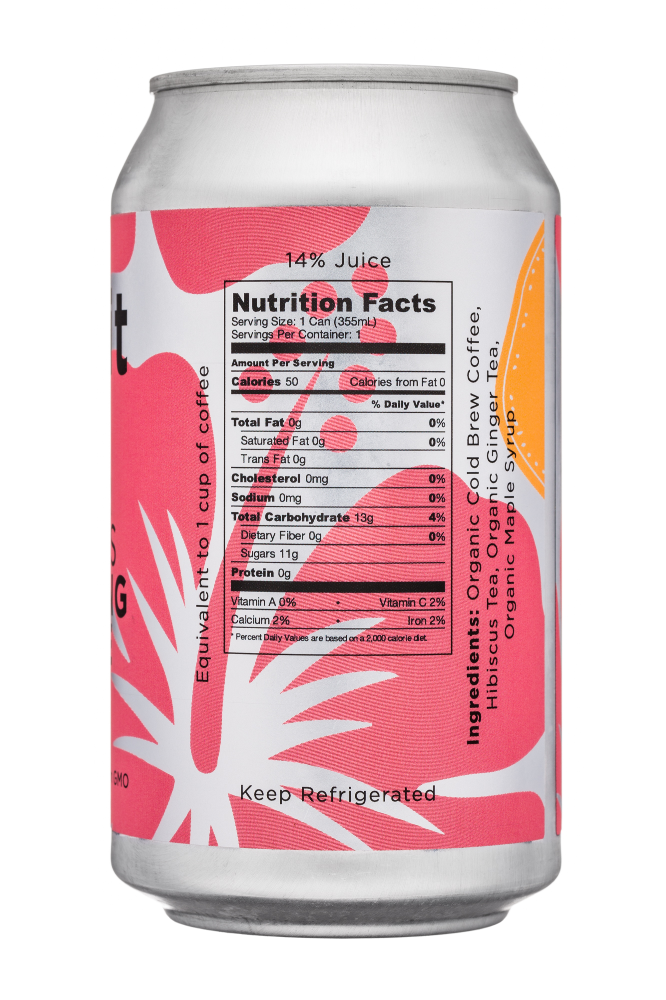 Upruit: Upruit-12oz-SparklingCoffee-GingerHibiscus-Factsd
