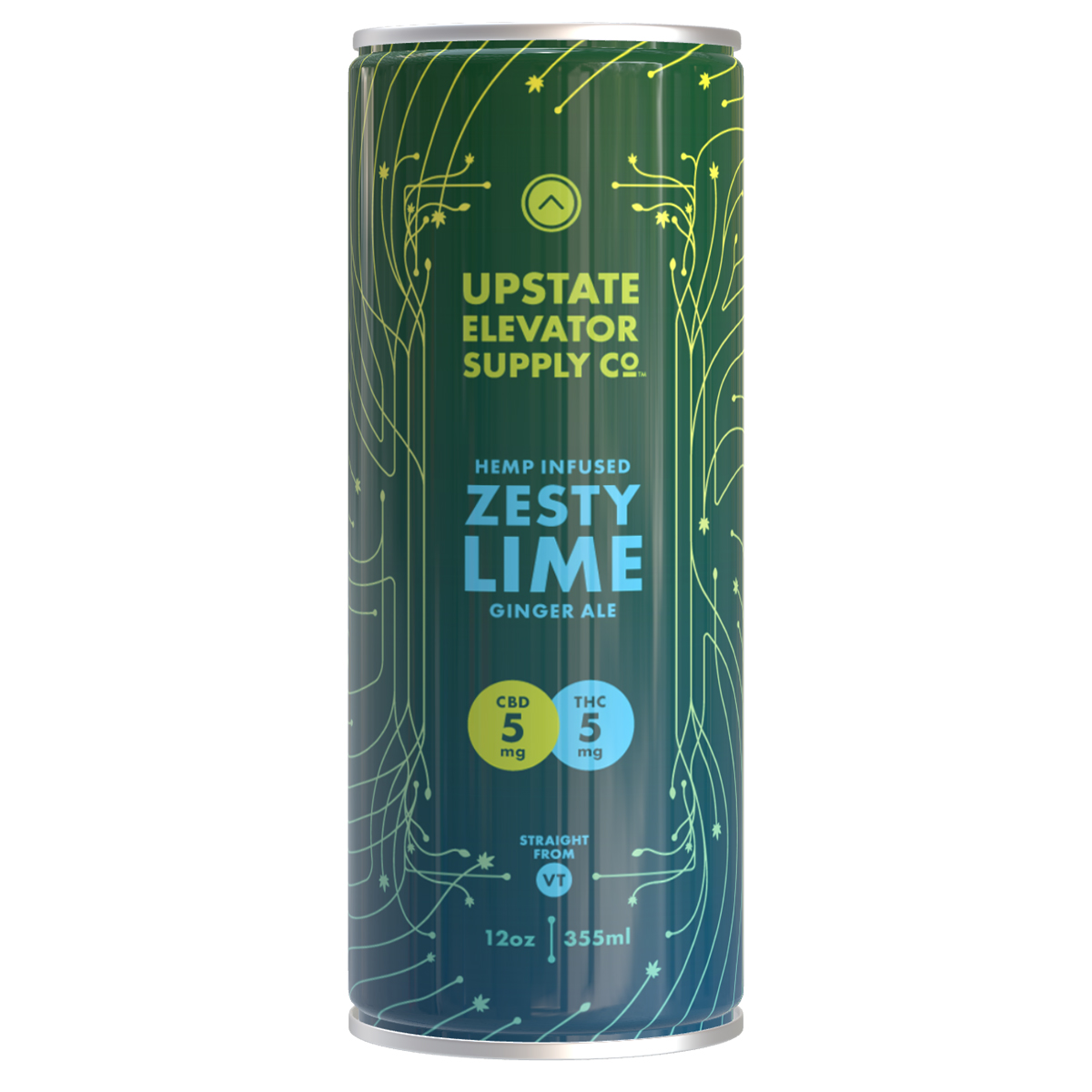 Upstate Elevator Supply Co.: Photo of 5mg THC Zesty Lime Ginger Ale - Upstate Elevator Supply Co. (uploaded by company)