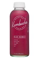Valley Isle Kombucha: ValleyIsle-16oz-Kombucha-BlueHawaii-Front