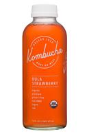 Valley Isle Kombucha: ValleyIsle-16oz-Kombucha-KulaStrawb-Front