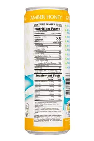Venice Beach Beverage: VeniceBeachBeverage-12oz-2023-GingerTea-Lemon-Facts