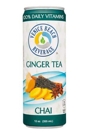 Venice Beach Beverage: VeniceBeachBeverage-12oz-2023-GingerTea-Chai-Front