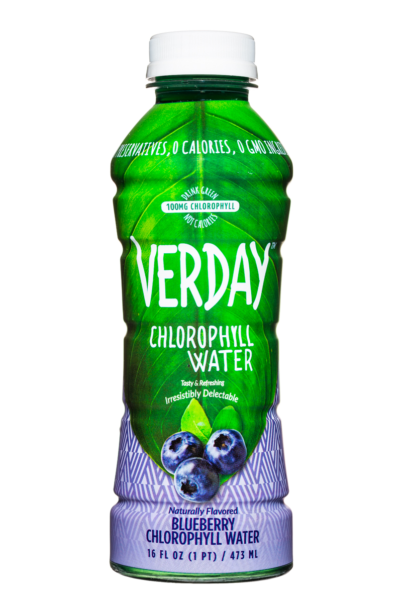 Verday: Verday-16oz-ChlorophyllWater-Blueberry-Front