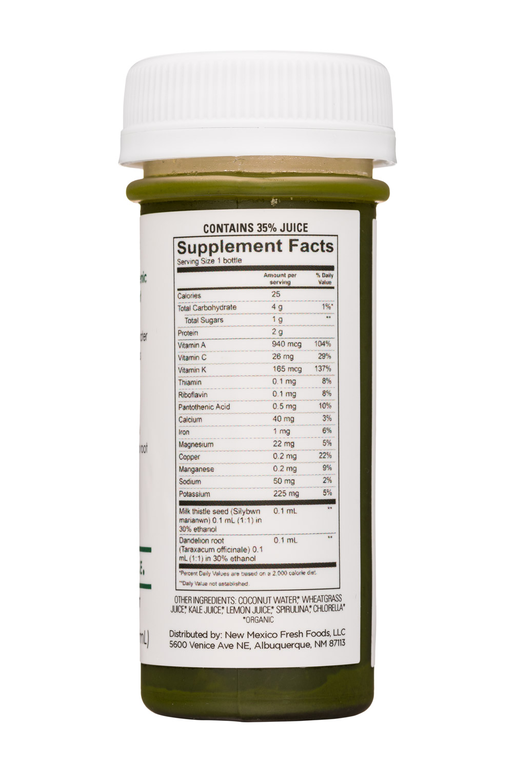 Verde: Verde-2oz-2021-JuiceShot-Detox-Facts