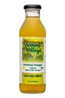 Vermont Village Drinking Vinegar: VermontVillage-14oz-DrinkingVinegar-LemonMint-Front