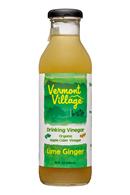 Vermont Village Drinking Vinegar: VermontVillage-14oz-DrinkingVinegar-LimeGinger-Front