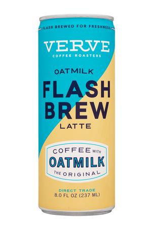 Verve Nitro Flash Brew: Verve-8oz-2022-CoffeeWOatmilk-Original-Front