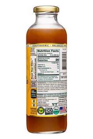 Vibal Energy Tea: Vibal-16oz-2023-EnergyTea-WildHoney-Facts
