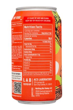 Vibes: Vibes-12oz-2023-THCDrink-Grapefruit-Facts