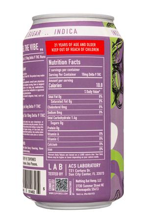 Vibes: Vibes-12oz-2023-THCDrink-BlackCherry-Facts
