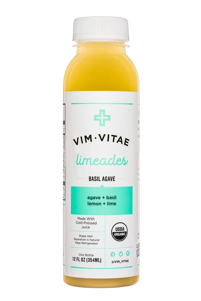 Vim Vitae: VimVitae-Limeades-12oz-BasilAgave-Front