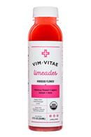 Vim Vitae: VimVitae-Limeades-12oz-HibiscusFlower-Front