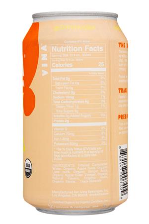 Vina : Vina-12oz-2022-Prebiotic-GingerFizz-Facts