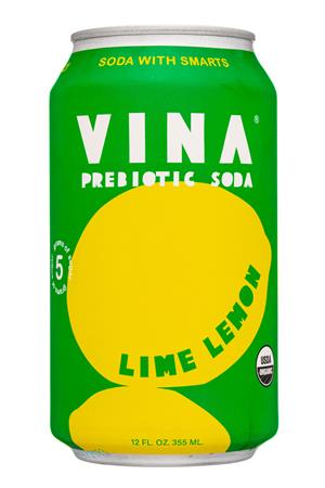 Vina : Vina-12oz-2022-Prebiotic-LimeLemon-Front