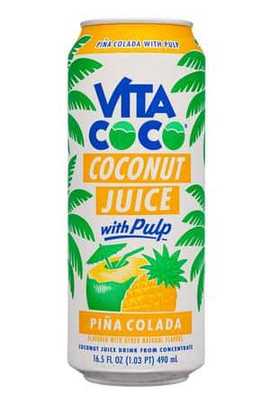 Vita Coco Coconut Water: VitaCoco-17oz-2025-CoconutJuice-PinaColada-Front