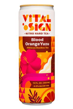Vital Sign - Nitro Cold-Brewed Hard Tea: VitalSign-12oz-2021-NitroHardTea-BloodOrangeYuzu