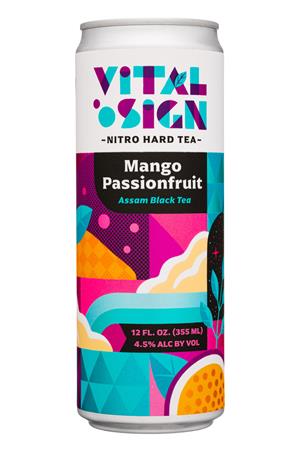 Vital Sign - Nitro Cold-Brewed Hard Tea: VitalSign-12oz-2021-NitroHardTea-MangoPassion