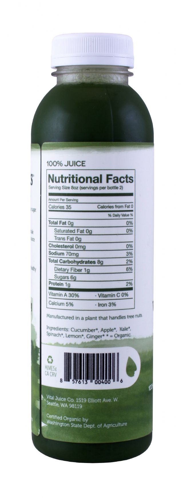 Vital Juice: VitalGreens LG Facts