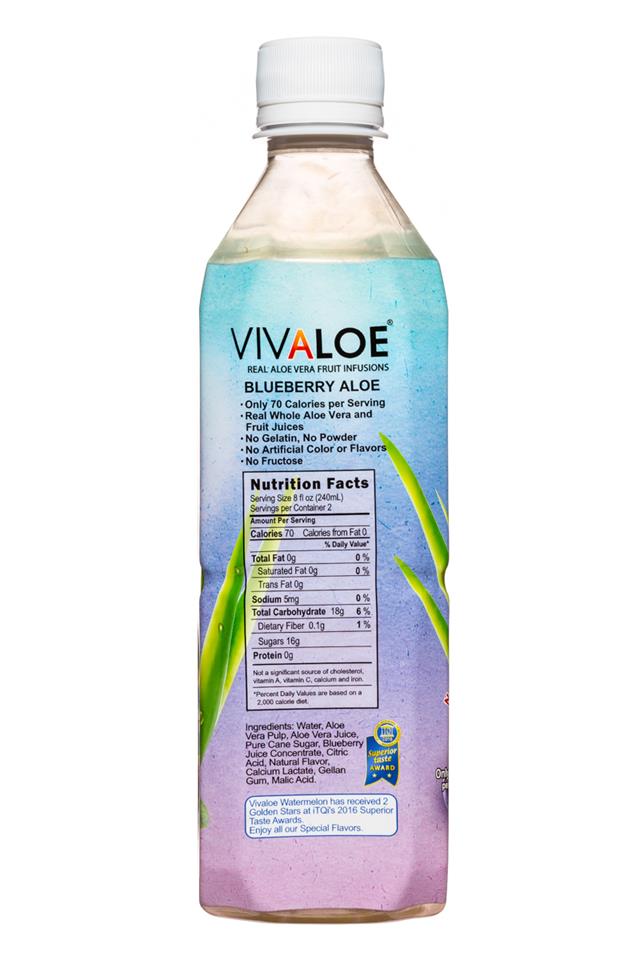 Vivaloe: Vivaloe-17oz-BlueberryAloe-Facts