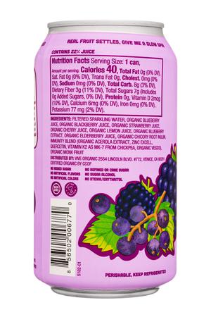 Vive Organic: Vive-12oz-2022-SparklingDrink-BlackBerryelderberry-Facts