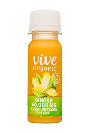 Vive Organic: ViveOrganic-2oz-2021-Shot-Ginger-Front