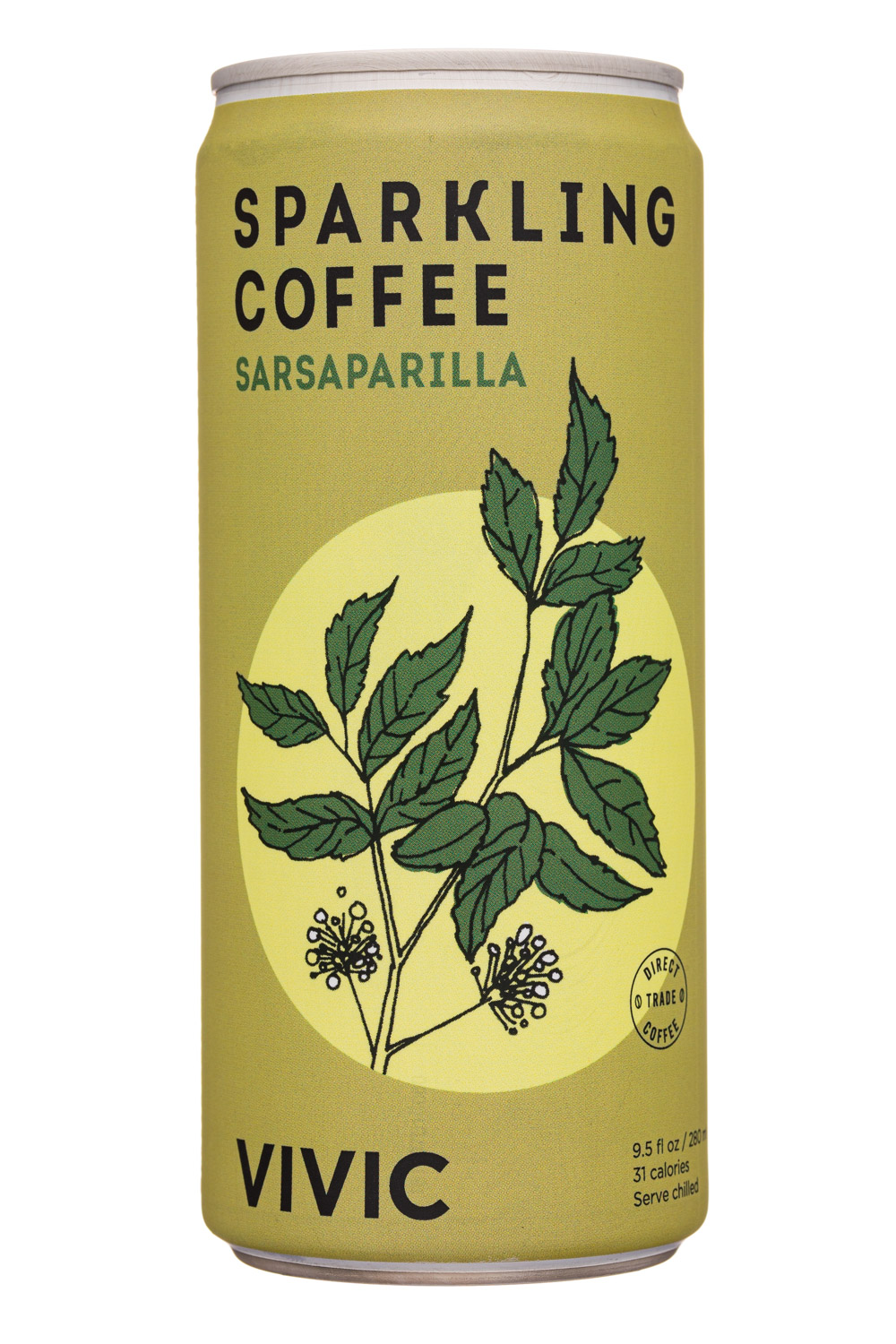 Vivic: Vivic-10oz-SparklingCoffee19-Sarsaparilla-Front