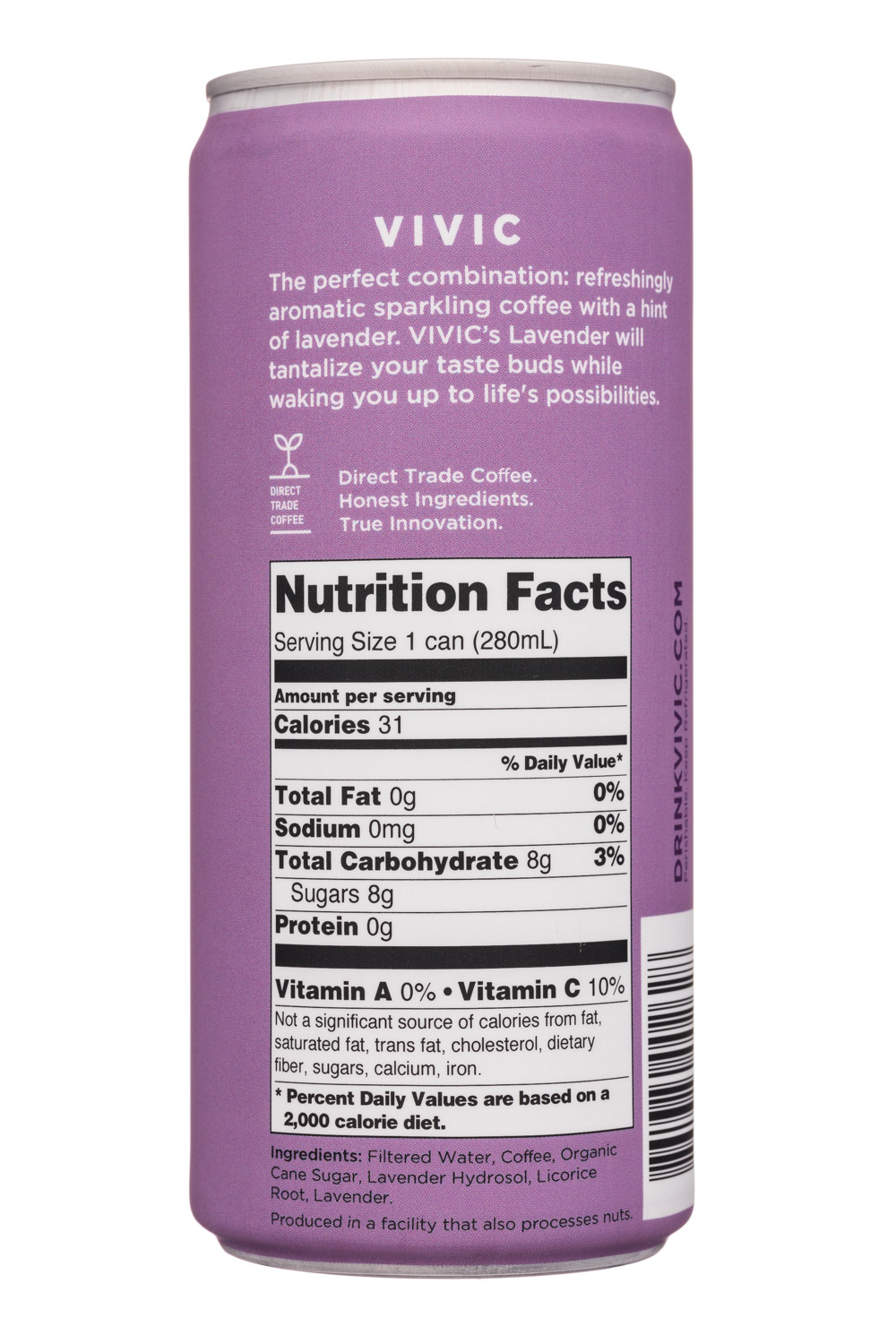 Vivic: Vivic-10oz-SparklingCoffee-Lavender-Facts