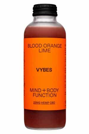 VYBES: VYBES-14oz-2022-MindBodyFunction-BloodOrangeLime-Front