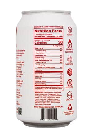VYV: VersusHydration-12oz-2025-VYV-Refresher-TartCherryCitrus-Facts