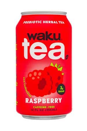 Waku: WakuTea-12oz-2024-PreHerbTea-Raspberry-Front