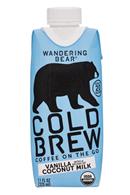 Wandering Bear Cold Brew: WanderingBear-11oz-ColdBrew-VanillaCoconutMilk-Front