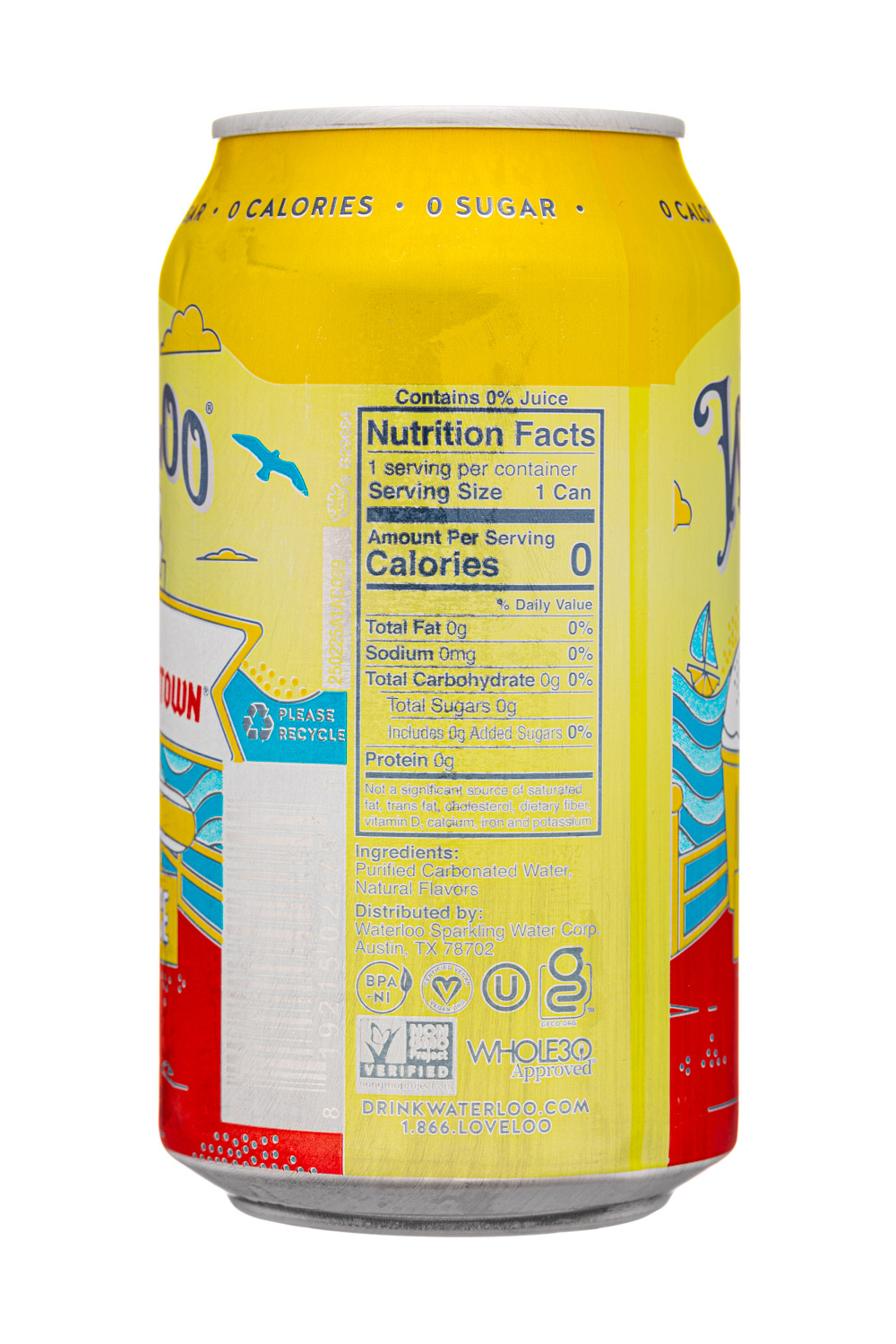 Waterloo Sparkling Water: Waterloo-12oz-2025-Fieri-LemonItalianIce-Facts