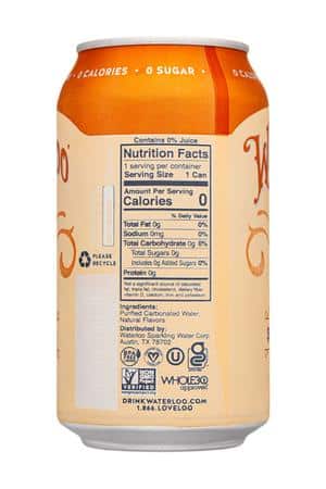 Waterloo Sparkling Water: Waterloo-12oz-2022-SparklingWater-SpicedApple-Facts