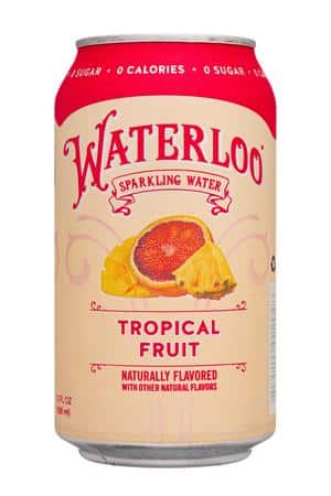 Waterloo Sparkling Water: Waterloo-12oz-2023-Sparkling-TropicalFruit-Front