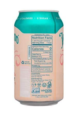 Waterloo Sparkling Water: Waterloo-12oz-2025-Sparkling-GuavaBerry-Facts