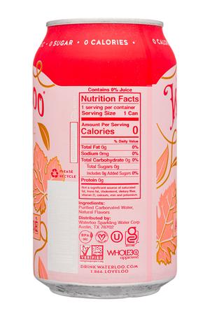 Waterloo Sparkling Water: Waterloo-12oz-2024-Sparkling-AllDayRose-Facts