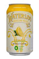 Waterloo Sparkling Water: Waterloo-12oz-SparklingWater-Lemon-Front