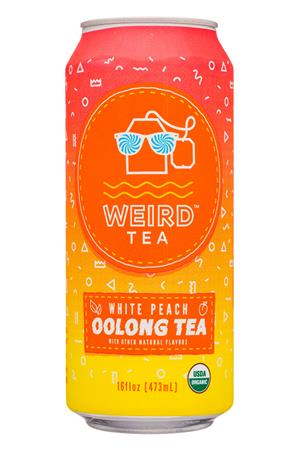 Weird Tea: WeirdTea-16oz-2021-WhitePeach-Front