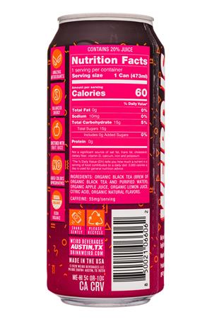 Weird Tea: WeirdTea-16oz-2021-PassionFruit-Facts