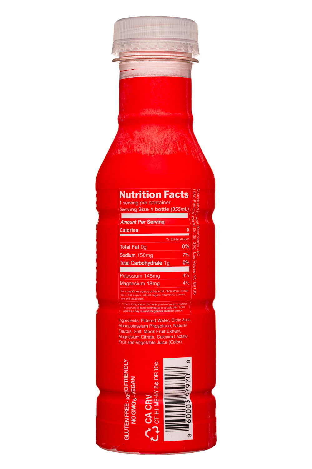 Wet Hydration: WetHydration-12oz-2022-WatermelonLemonLime-Electro-Facts