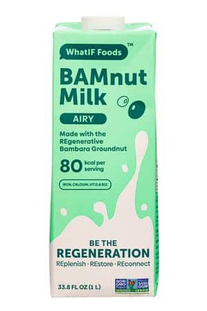 WhatIF Foods: WhatIFFoods-34oz-2023-BAMnutMilk-Airy-Front