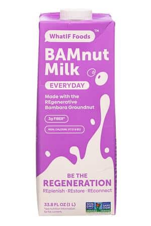 WhatIF Foods: WhatIFFoods-34oz-2023-BAMnutMilk-Everyday-Front