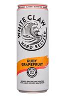White Claw Hard Seltzer: WhiteClaw-12oz-HardSeltzer-RubyGrapefruit