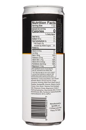 Whitefang Water: WhitefangWater-12oz-2022-FunctionalSeltzer-Facts